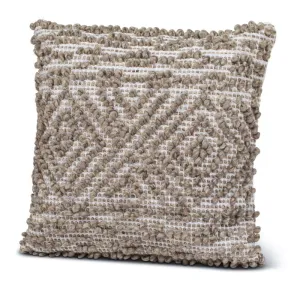 Mocha Textured Pattern Pillow