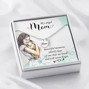 Mom Remembrance, My Angel Mom-Angel Wing Necklace
