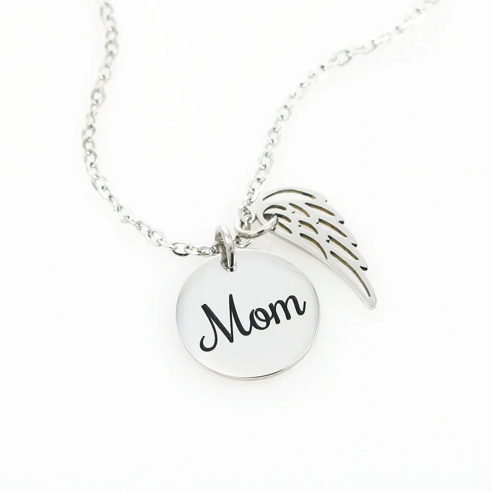 Mom Remembrance Necklace - Somewhere In Heaven