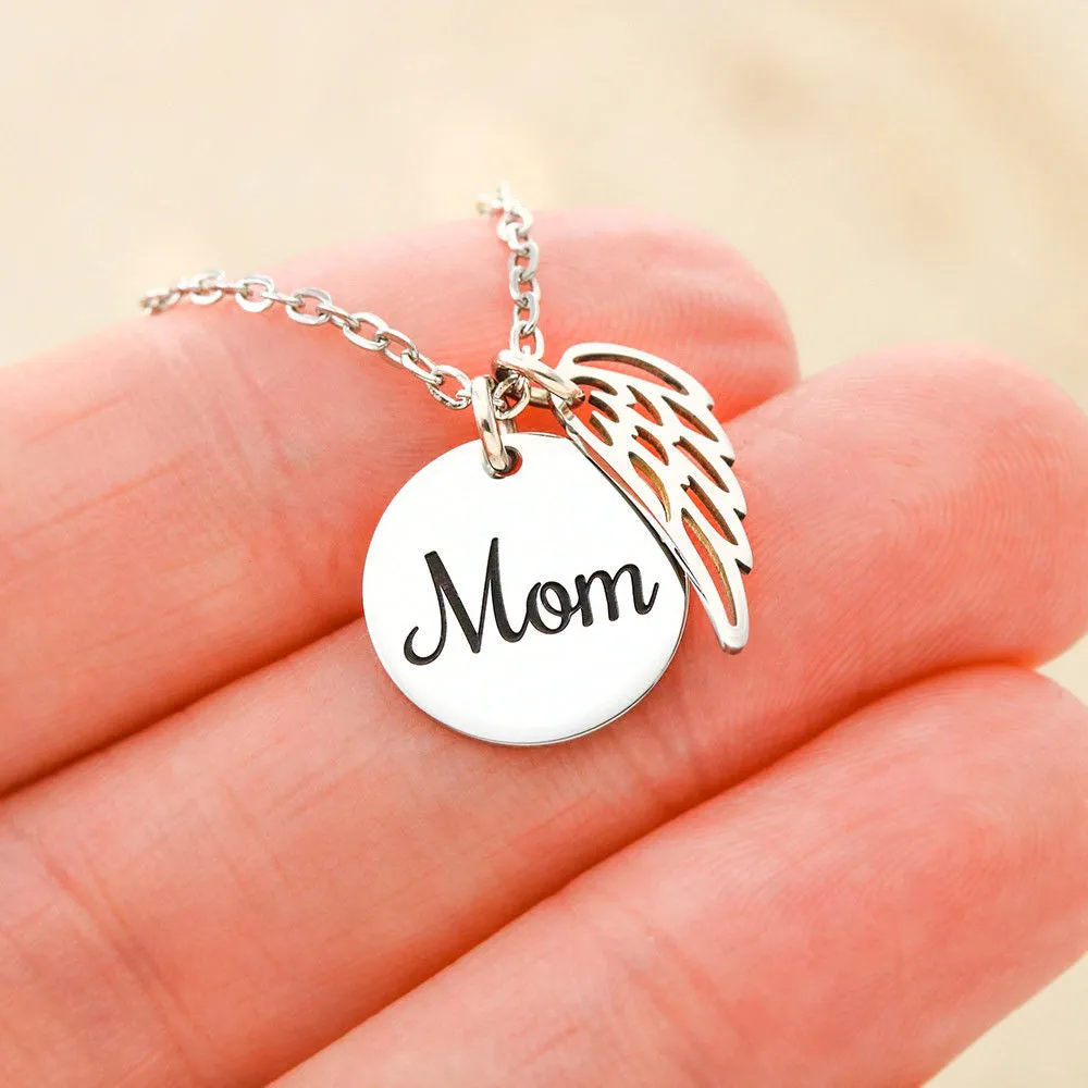 Mom Remembrance Necklace - Somewhere In Heaven