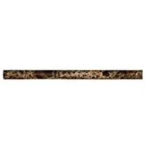 Montego Sela 3/4 x 12 Emperador Dark Marble Polished Pencil Moldings Tile