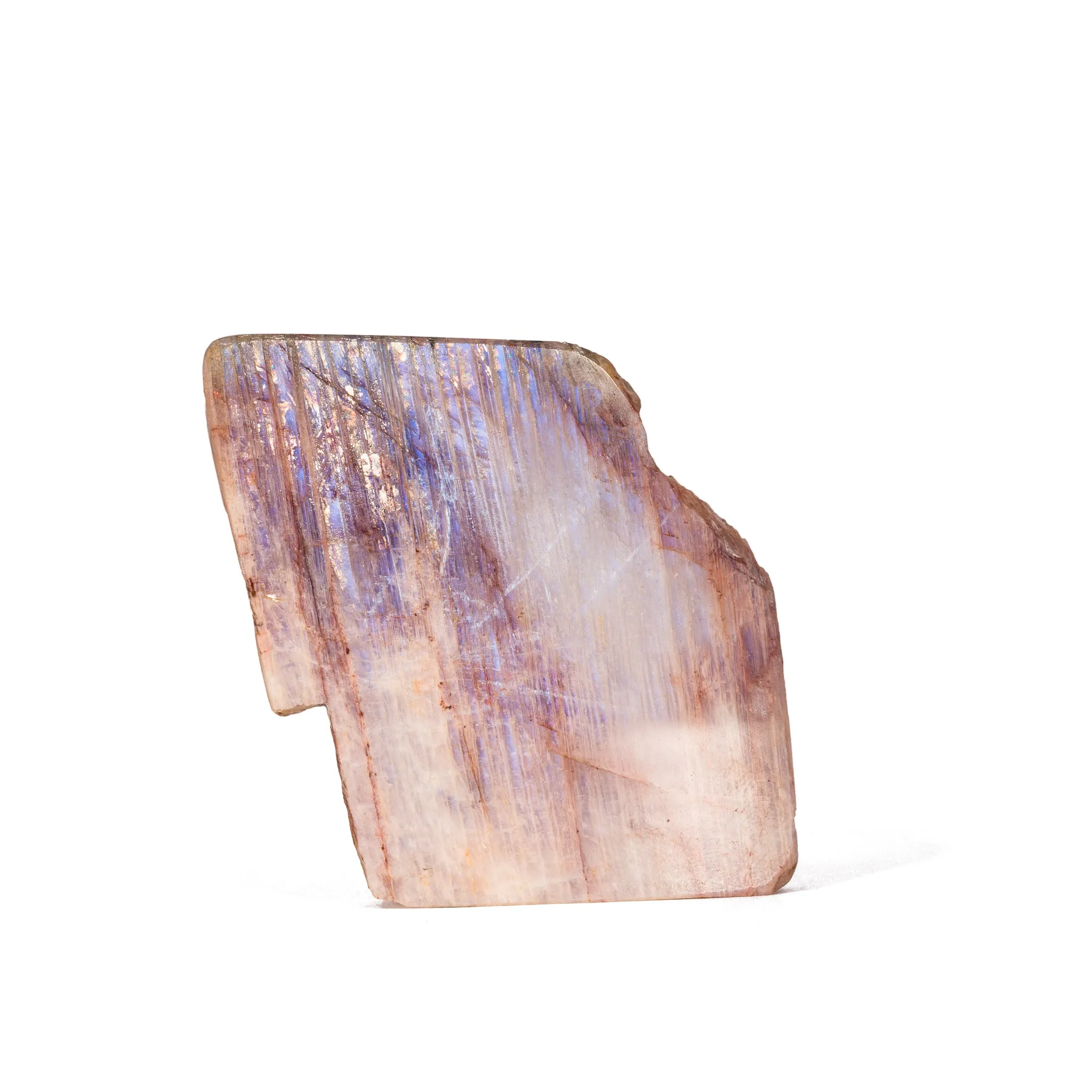 Moonstone 2.6 Inch 63.9 Gram Polished Crystal Slice - Russia