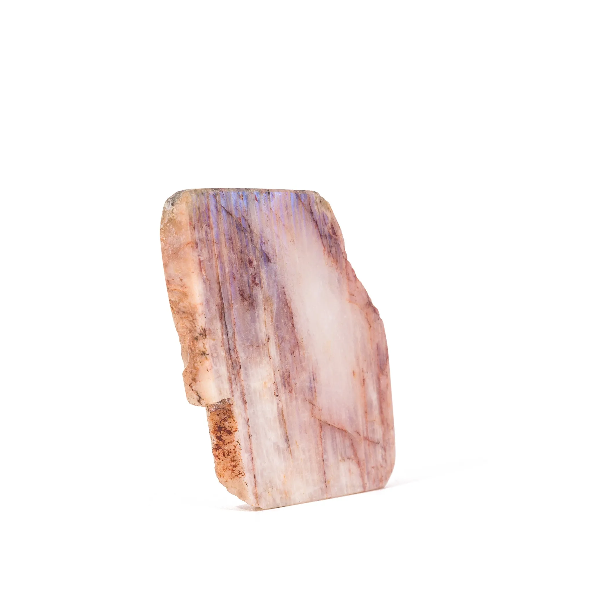 Moonstone 2.6 Inch 63.9 Gram Polished Crystal Slice - Russia