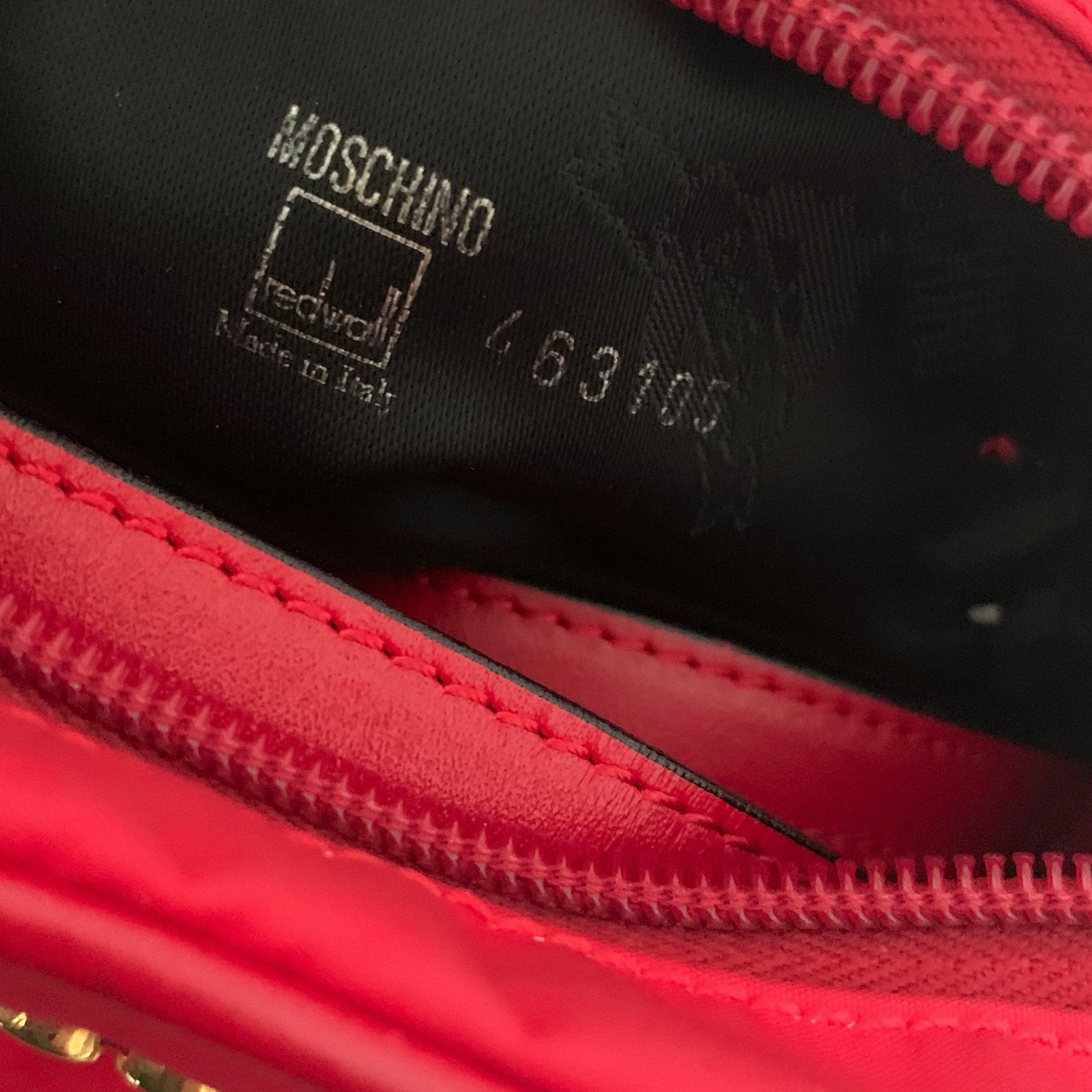 Moschino Red Nylon Mini Two-Way Bag