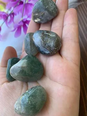 Moss Agate tumble