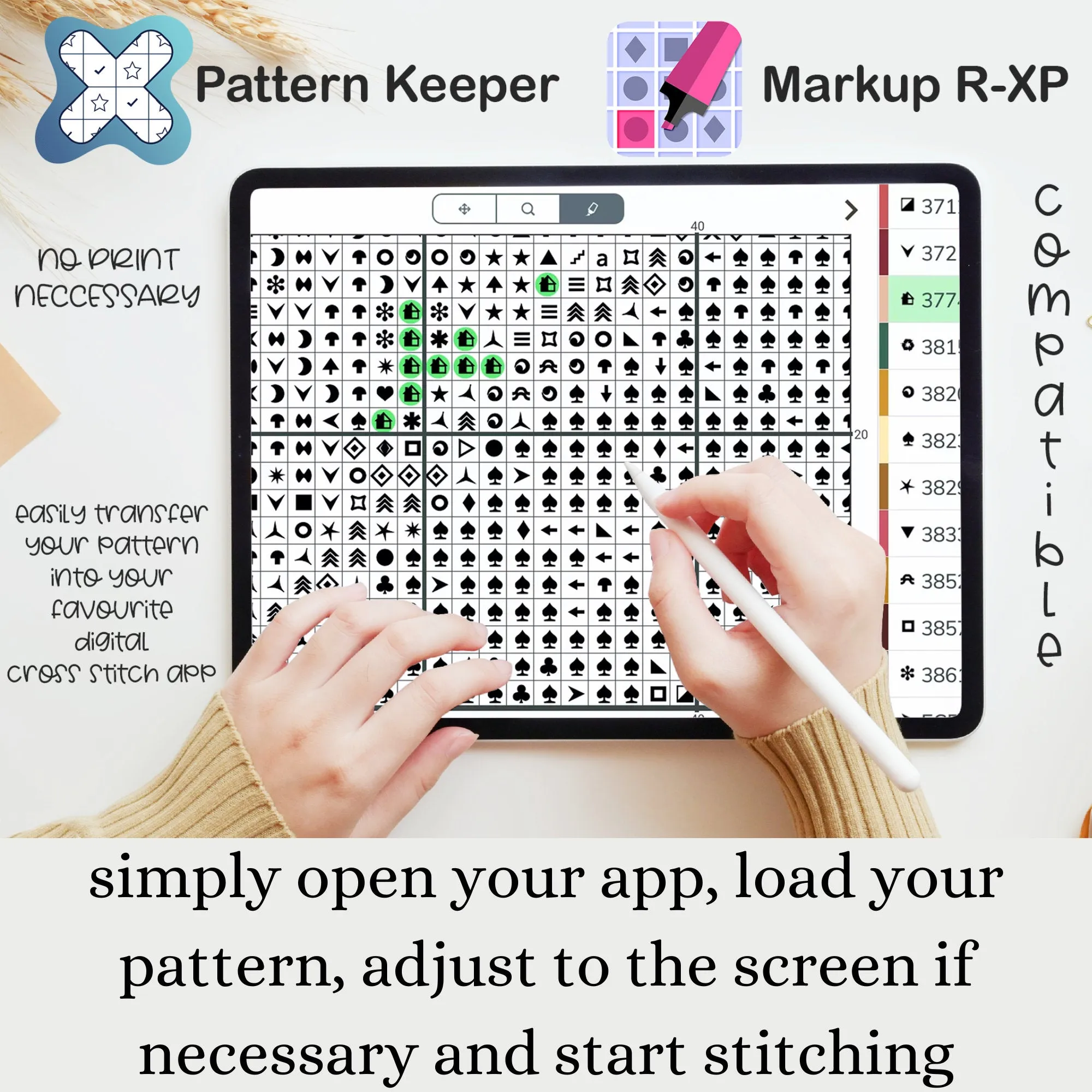Mouth Closed Cross Stitch Pattern #32