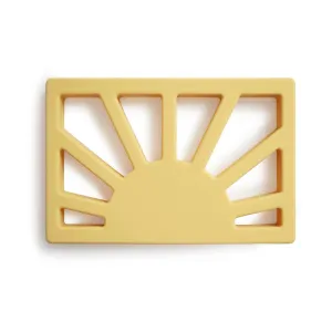 Mushie - Sun Teether - Muted Yellow