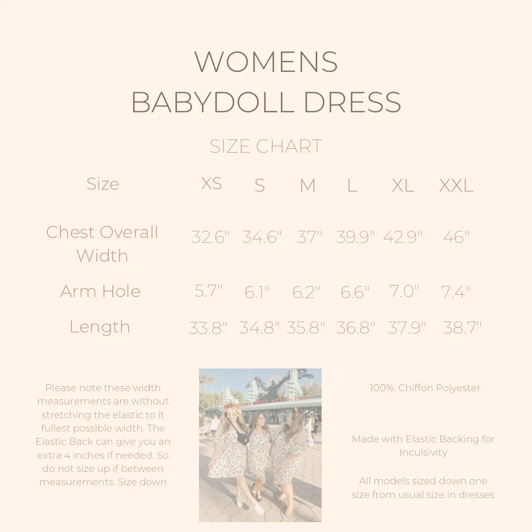 Muted Lights Babydoll Dress *READY TO SHIP