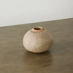 Muted Taupe Crochet Pot