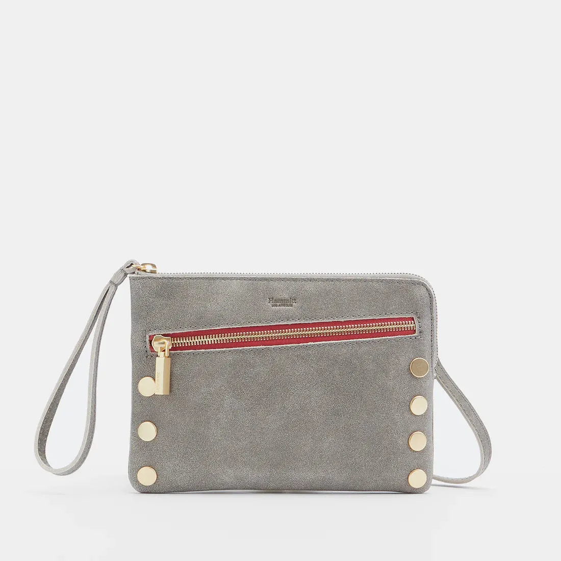 Nash Small (Pewter Red Zip)