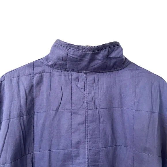 NEW Revolve Amuse Society Womens Small Quilted Beach Chic Jacket Med Periwinkle