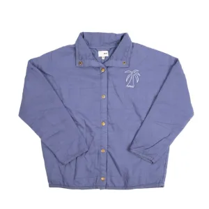 NEW Revolve Amuse Society Womens Small Quilted Beach Chic Jacket Med Periwinkle