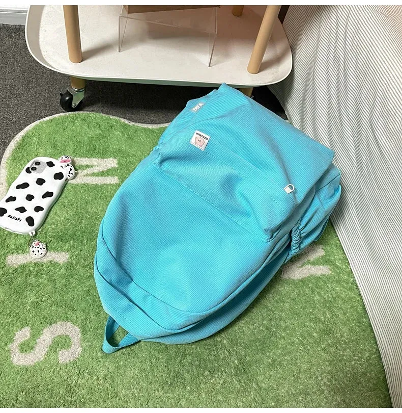 New Waterproof Nylon Women Backpack Female Travel Bag Backpacks Schoolbag for Teenage Girls Solid Color Bookbag Mochila Bookbag