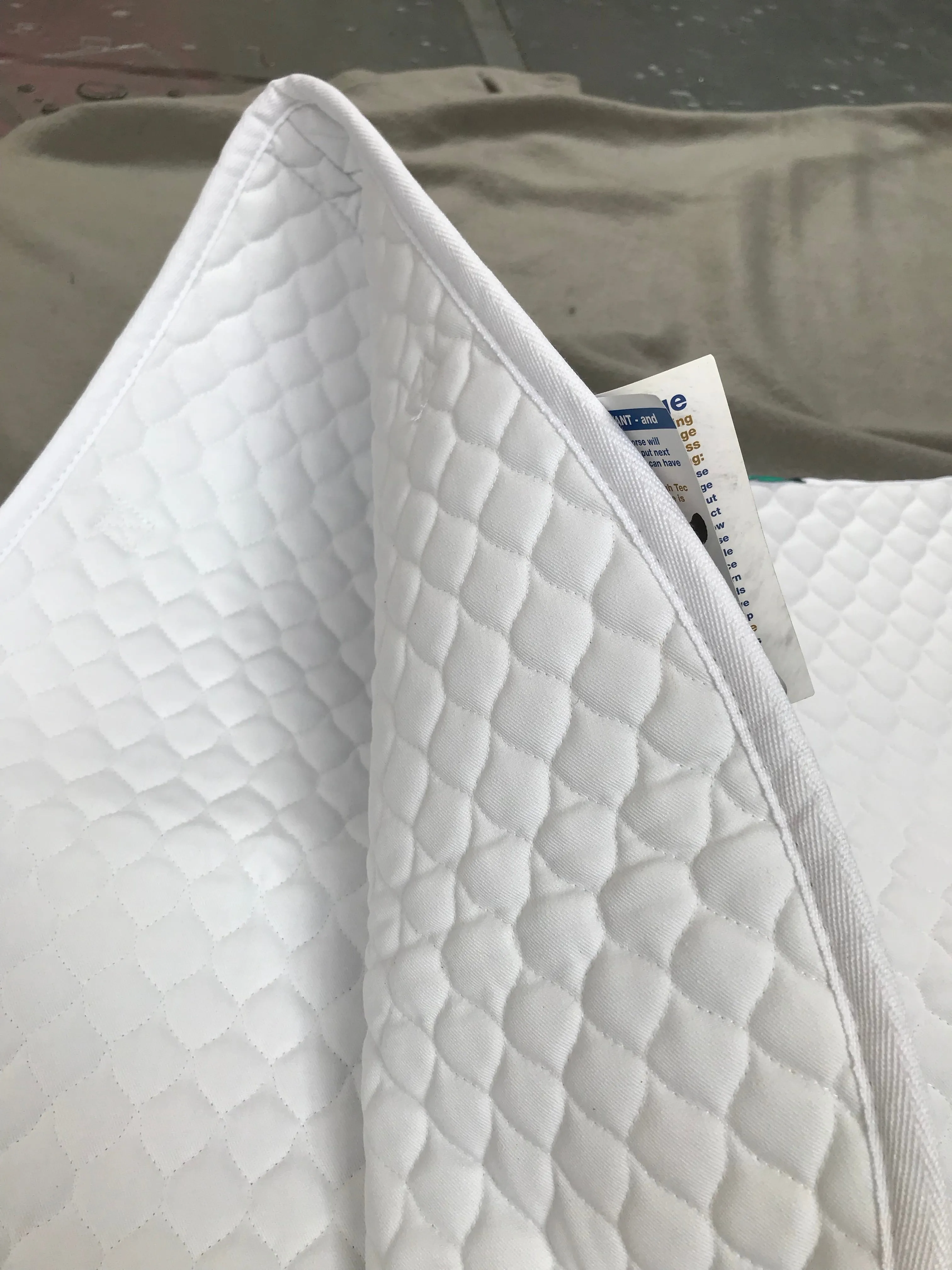 New white griffin hiwither saddle cloth FREE POSTAGE*