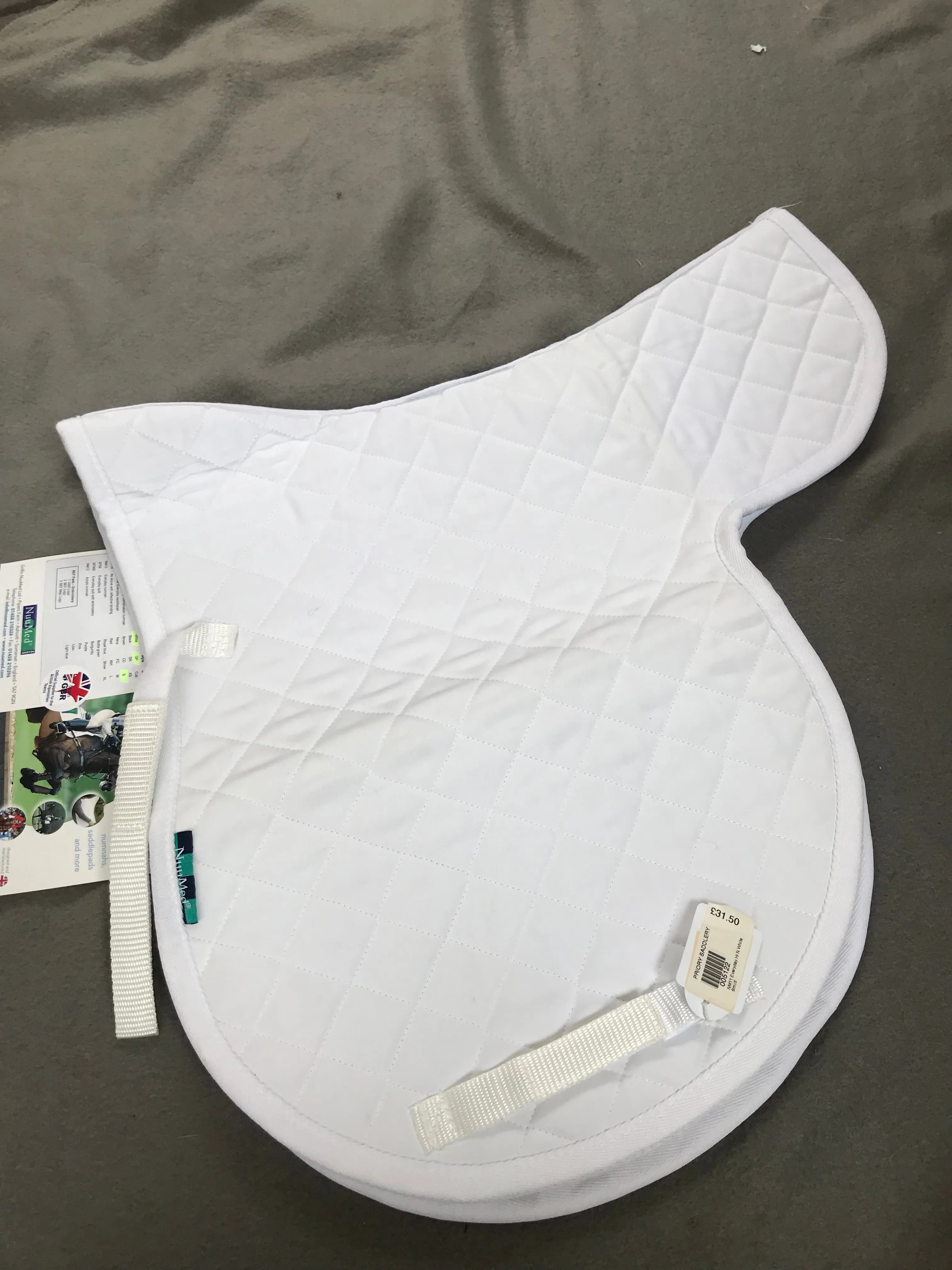 New white griffin hiwither saddle cloth FREE POSTAGE*