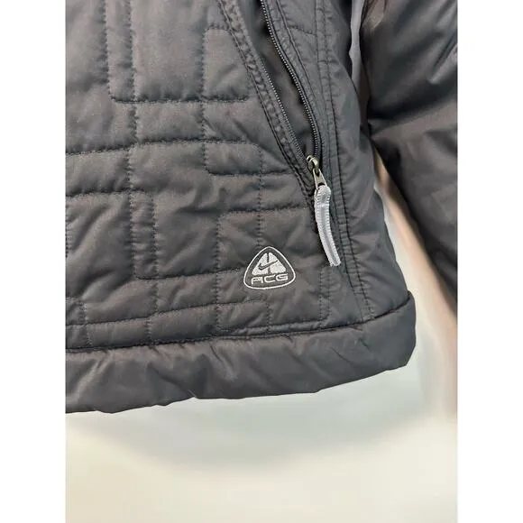 Nike ACG 3 Quilted Puffer Jacket Black Convertible 3 Outer Layer Size Medium