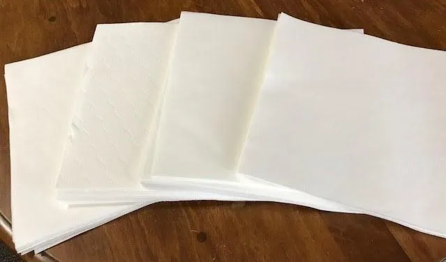 Non-Woven AirLaid Flat Pack Wipes