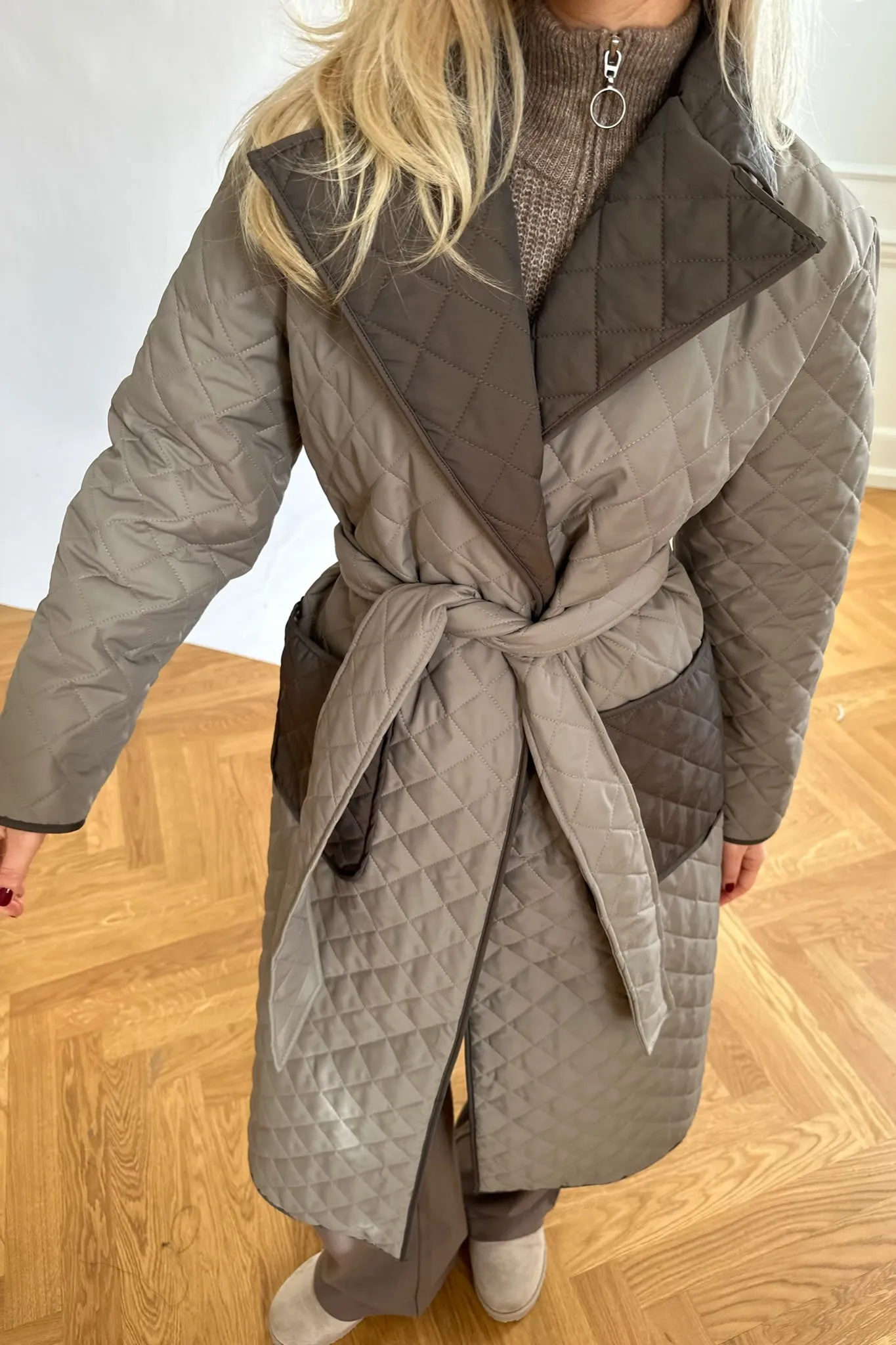 NoraIC Quilted Jakke - Army Brun