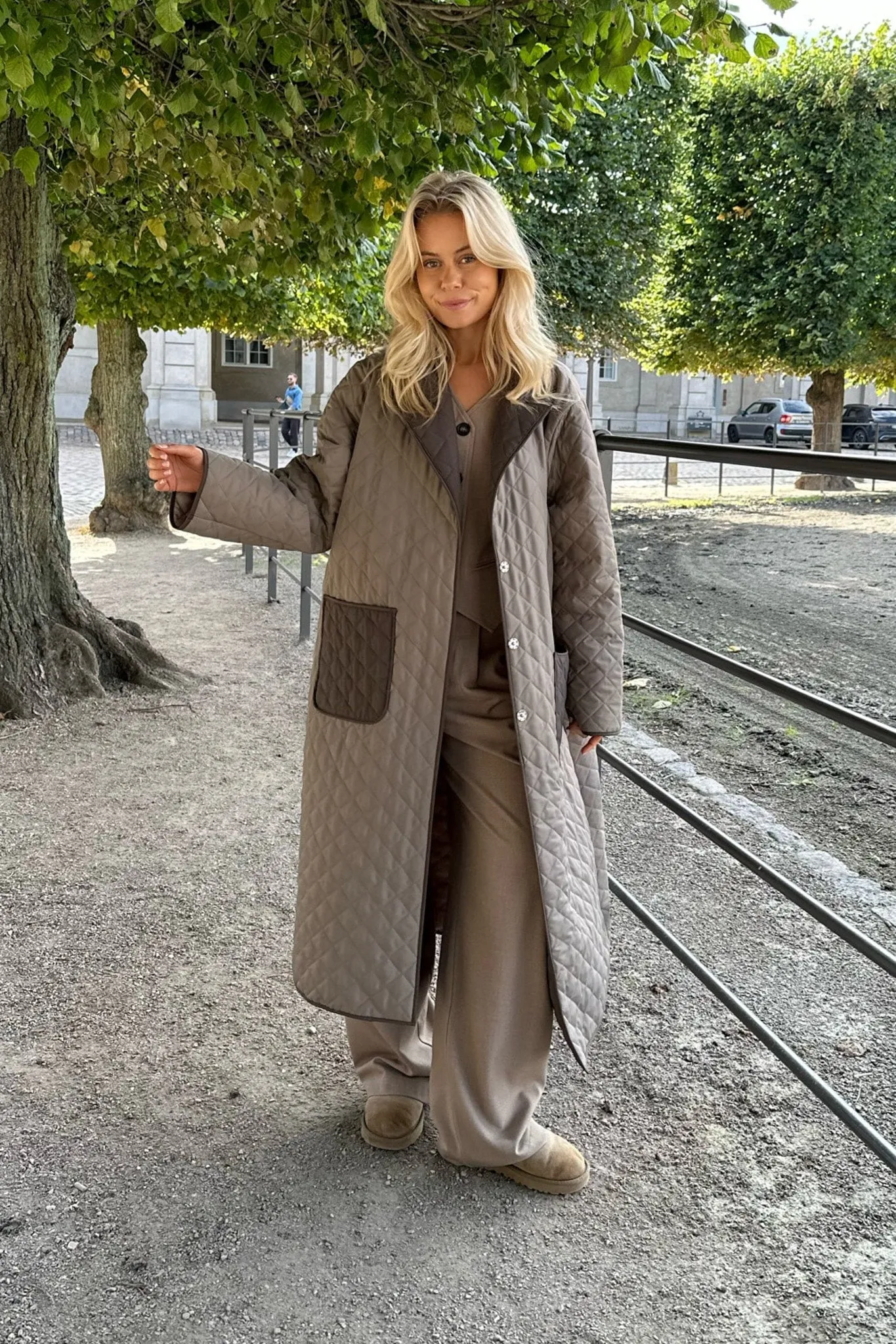 NoraIC Quilted Jakke - Army Brun