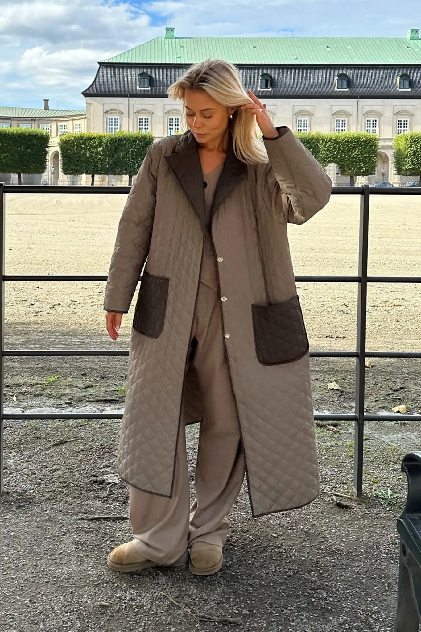 NoraIC Quilted Jakke - Army Brun