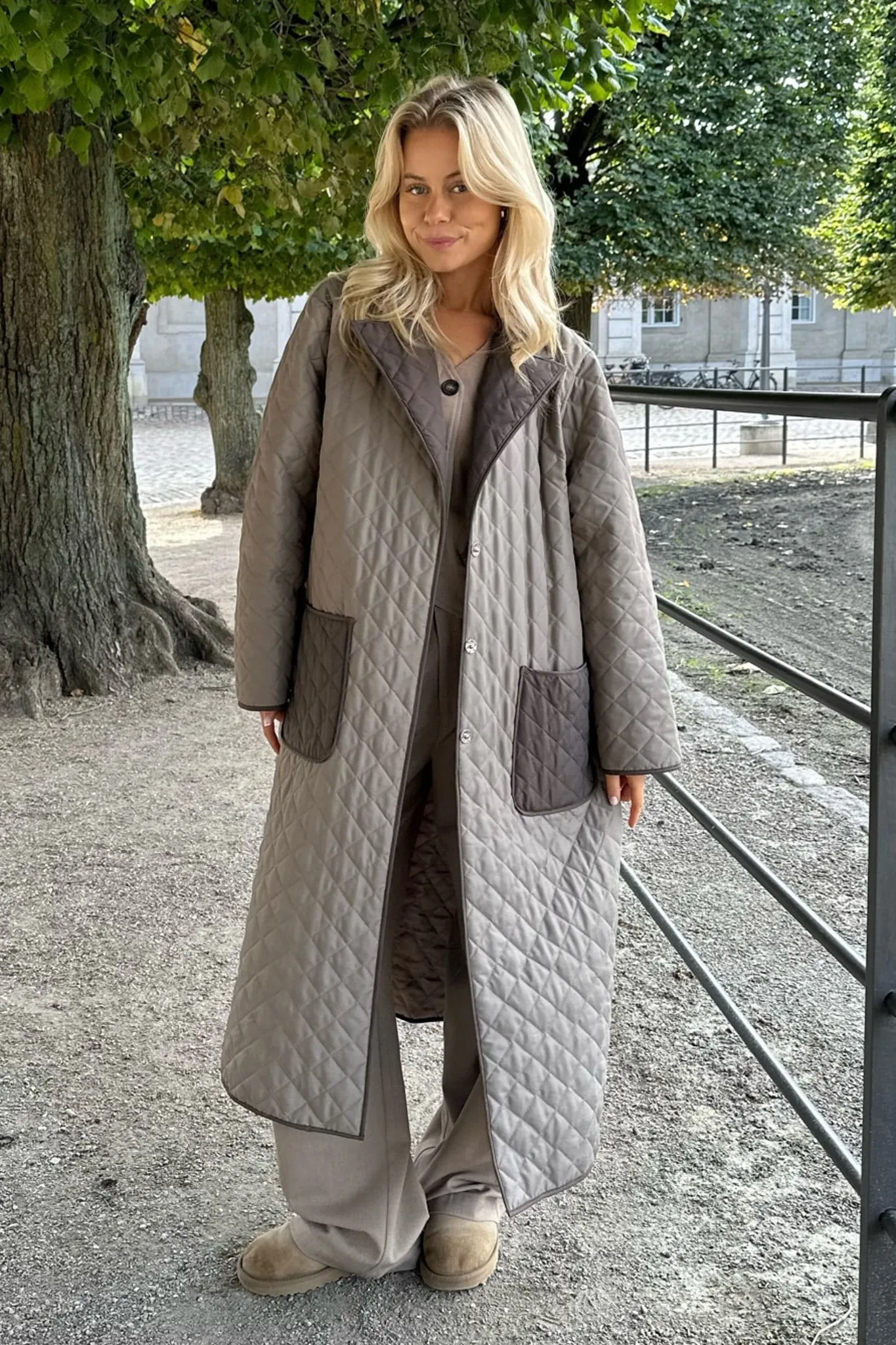 NoraIC Quilted Jakke - Army Brun