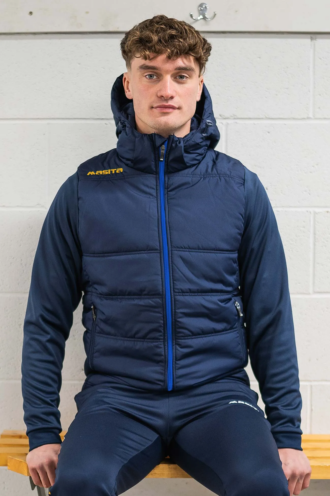 Nova Padded Jacket Navy/Blue/Amber