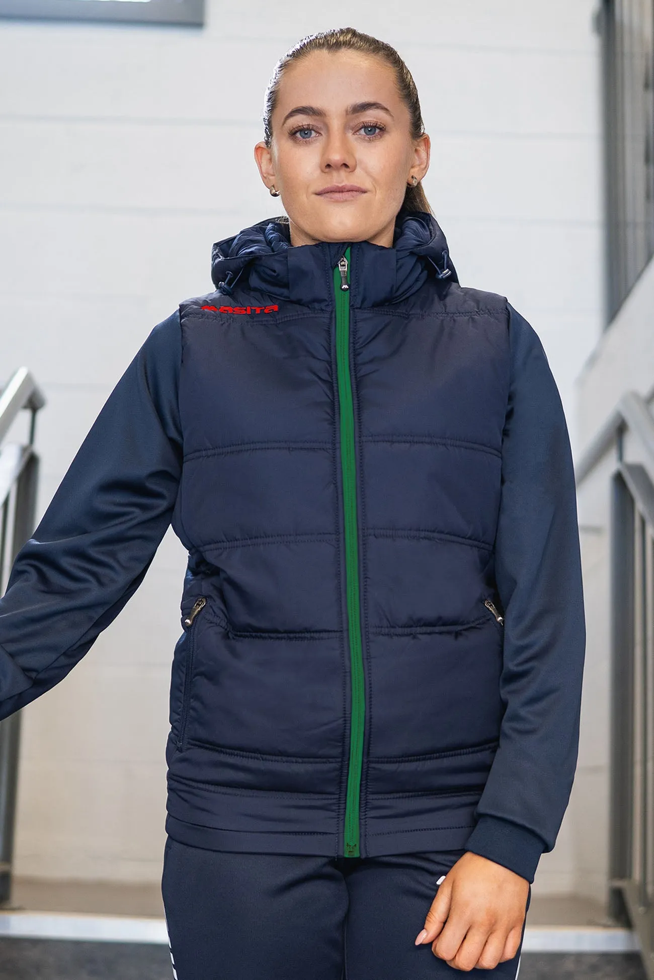 Nova Padded Jacket Navy/Green/Red