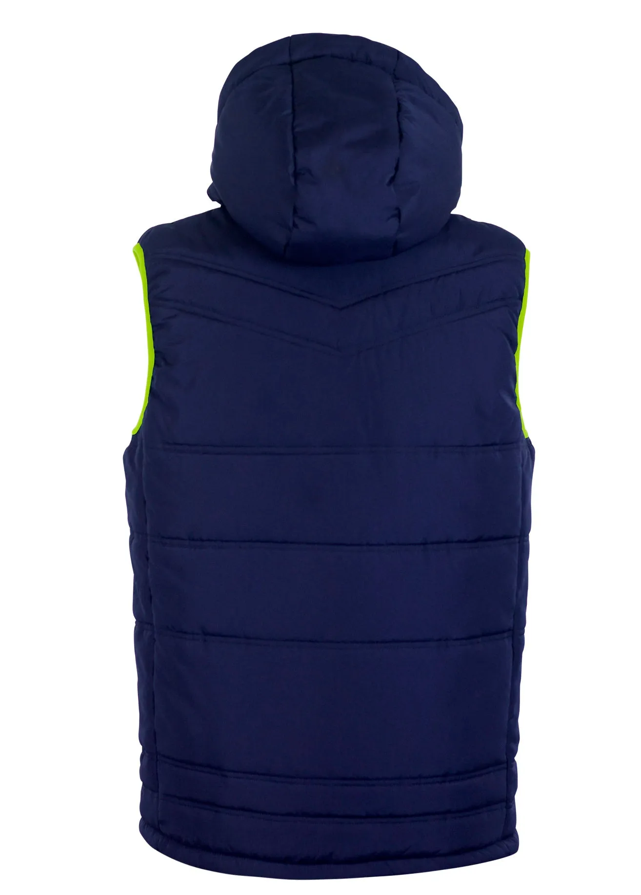 Nova Sleeveless Gilet Navy/Green Neon Adult