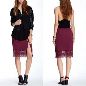 NWT Free People Story Teller Skirt Shiraz size S