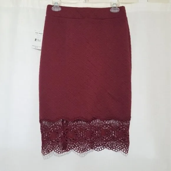 NWT Free People Story Teller Skirt Shiraz size S