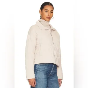 NWT Sanctuary Weekender Toasted Marshmallow Padded Quilted Full Zip Jacket 1X