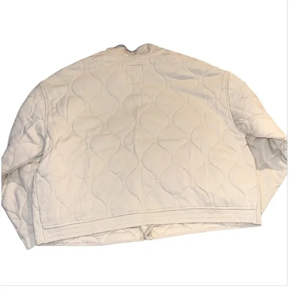 NWT Sanctuary Weekender Toasted Marshmallow Padded Quilted Full Zip Jacket 1X