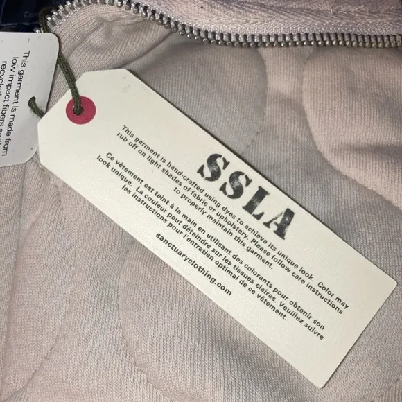 NWT Sanctuary Weekender Toasted Marshmallow Padded Quilted Full Zip Jacket 1X