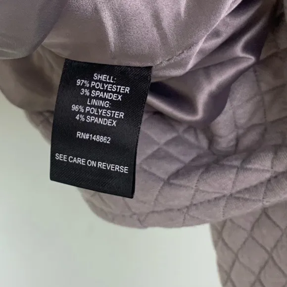 NWT Torrid Plus Size Pebble Grey Quilted Zip Up Moto Jacket