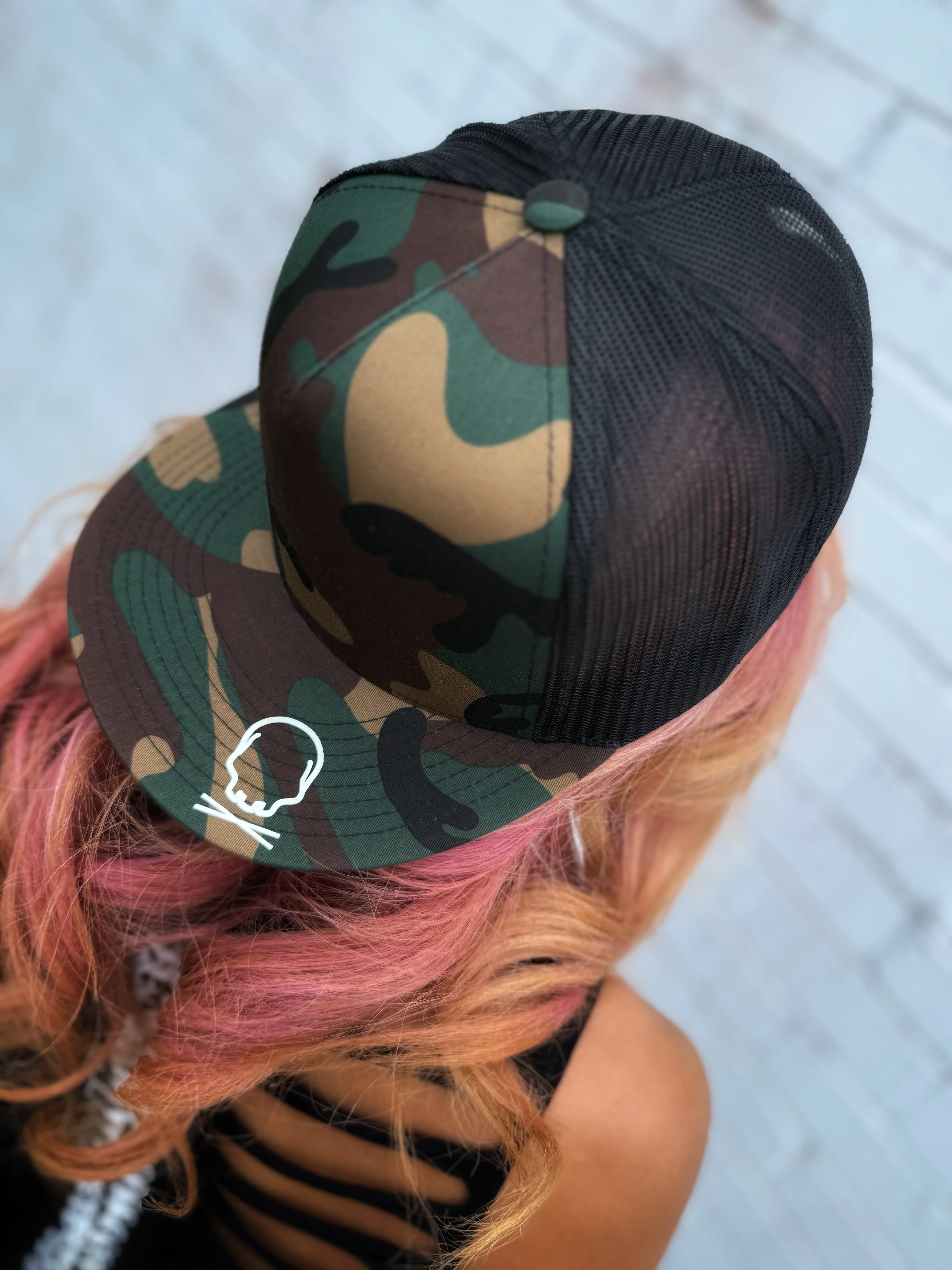 OG SIDE STYLE GREEN CAMO HAT
