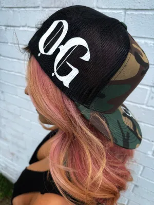 OG SIDE STYLE GREEN CAMO HAT