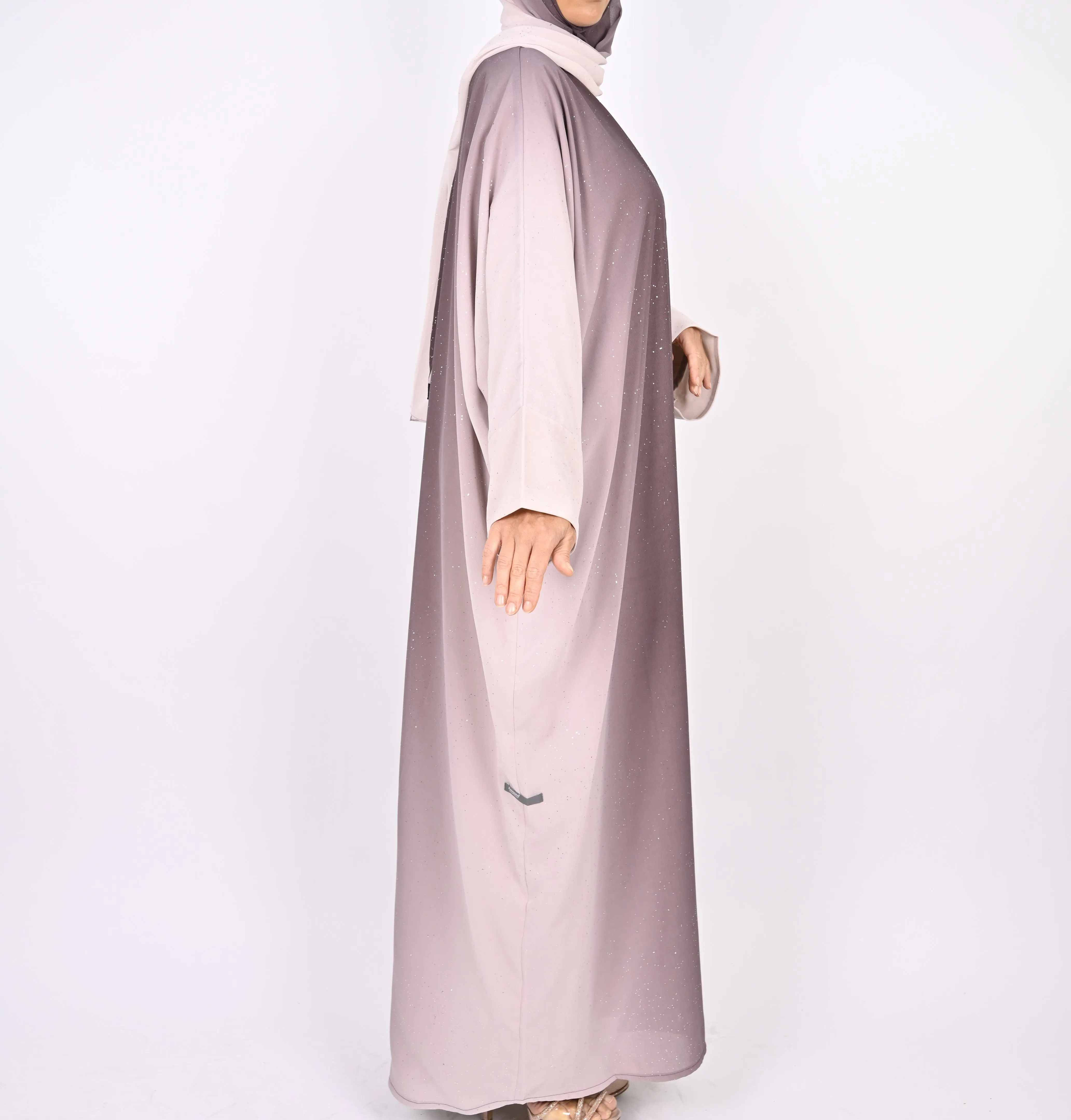 Ombre Mauve - Glitter Abaya Set