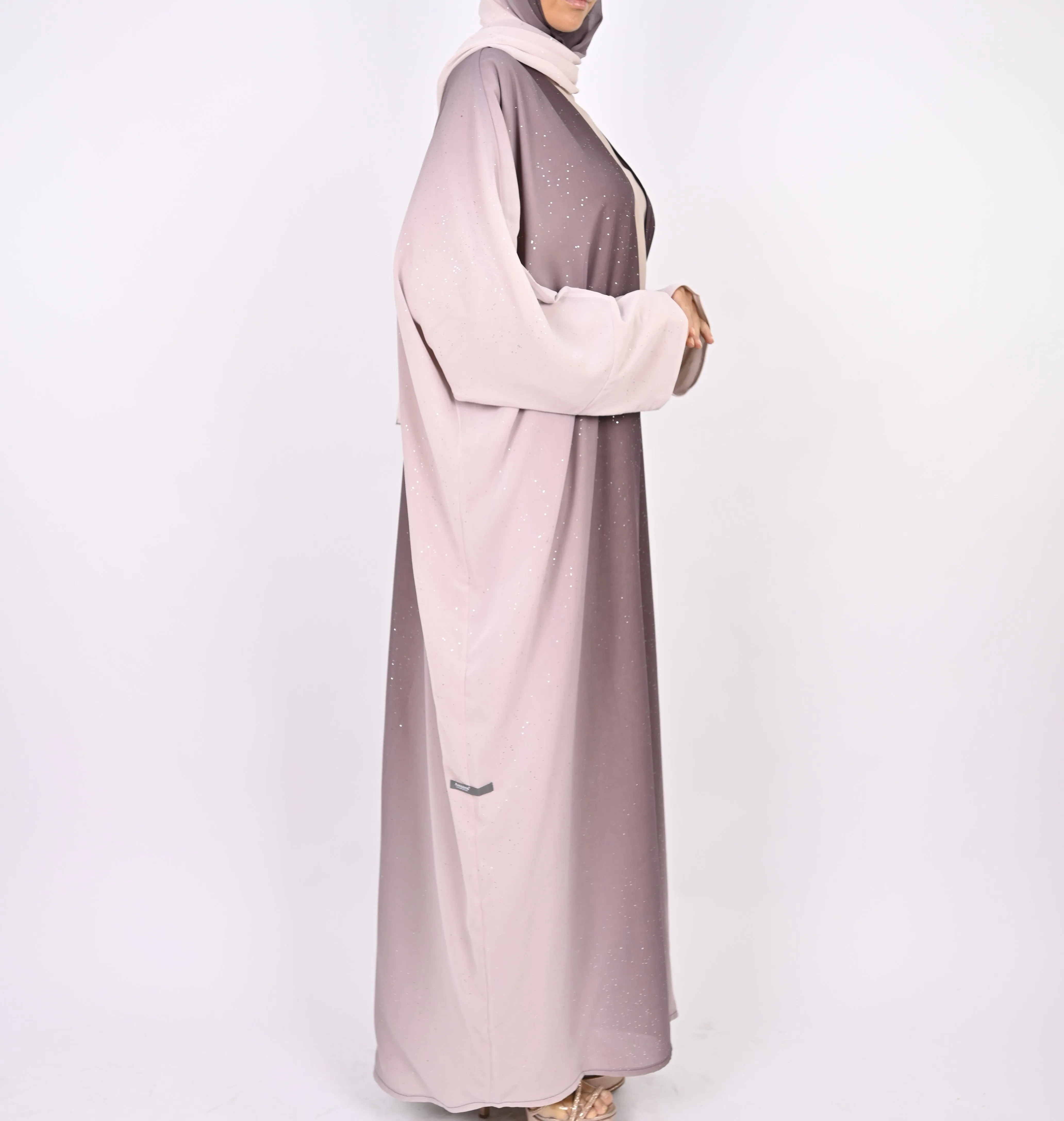 Ombre Mauve - Glitter Abaya Set