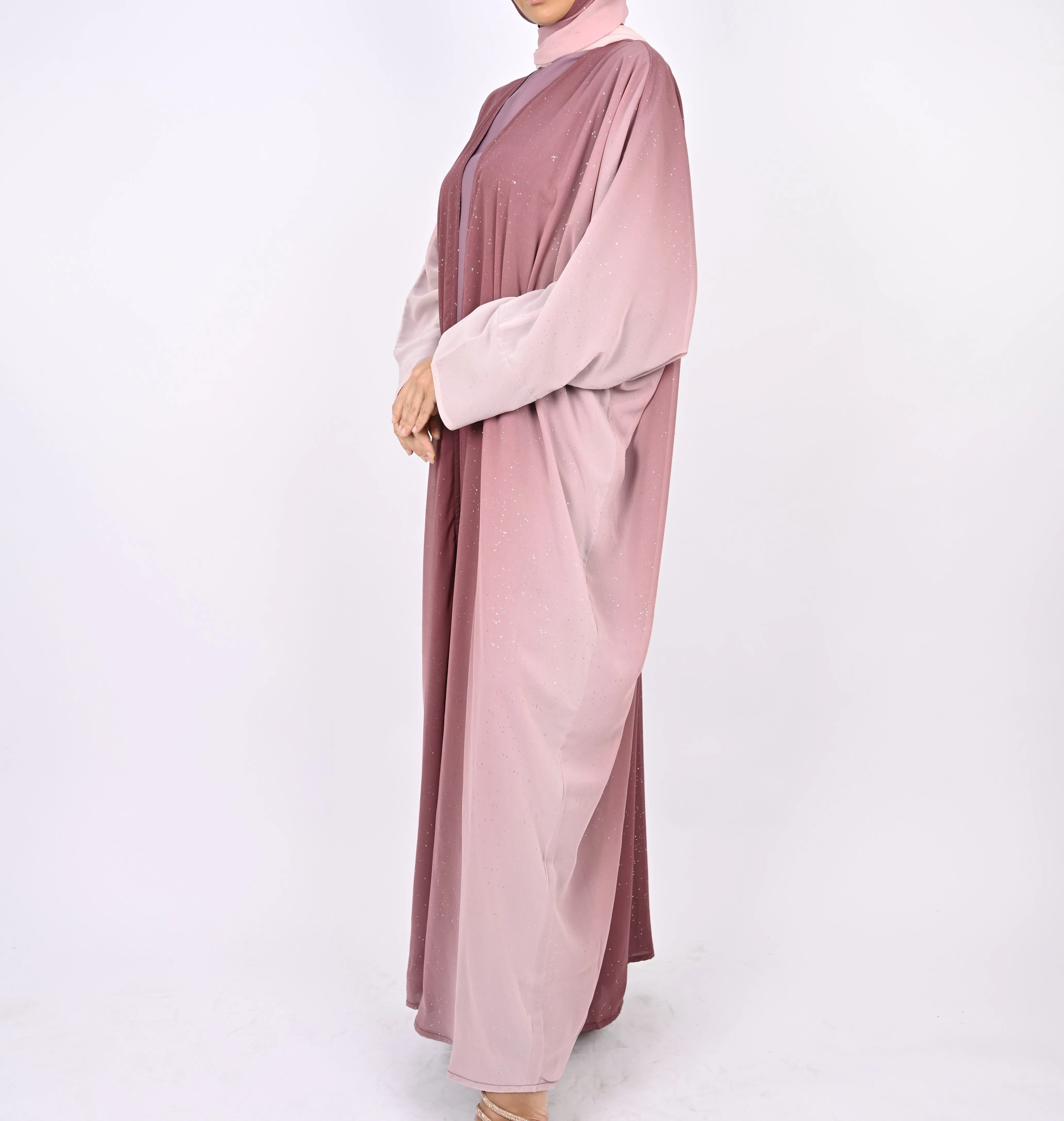Ombre Pink - Glitter Abaya Set