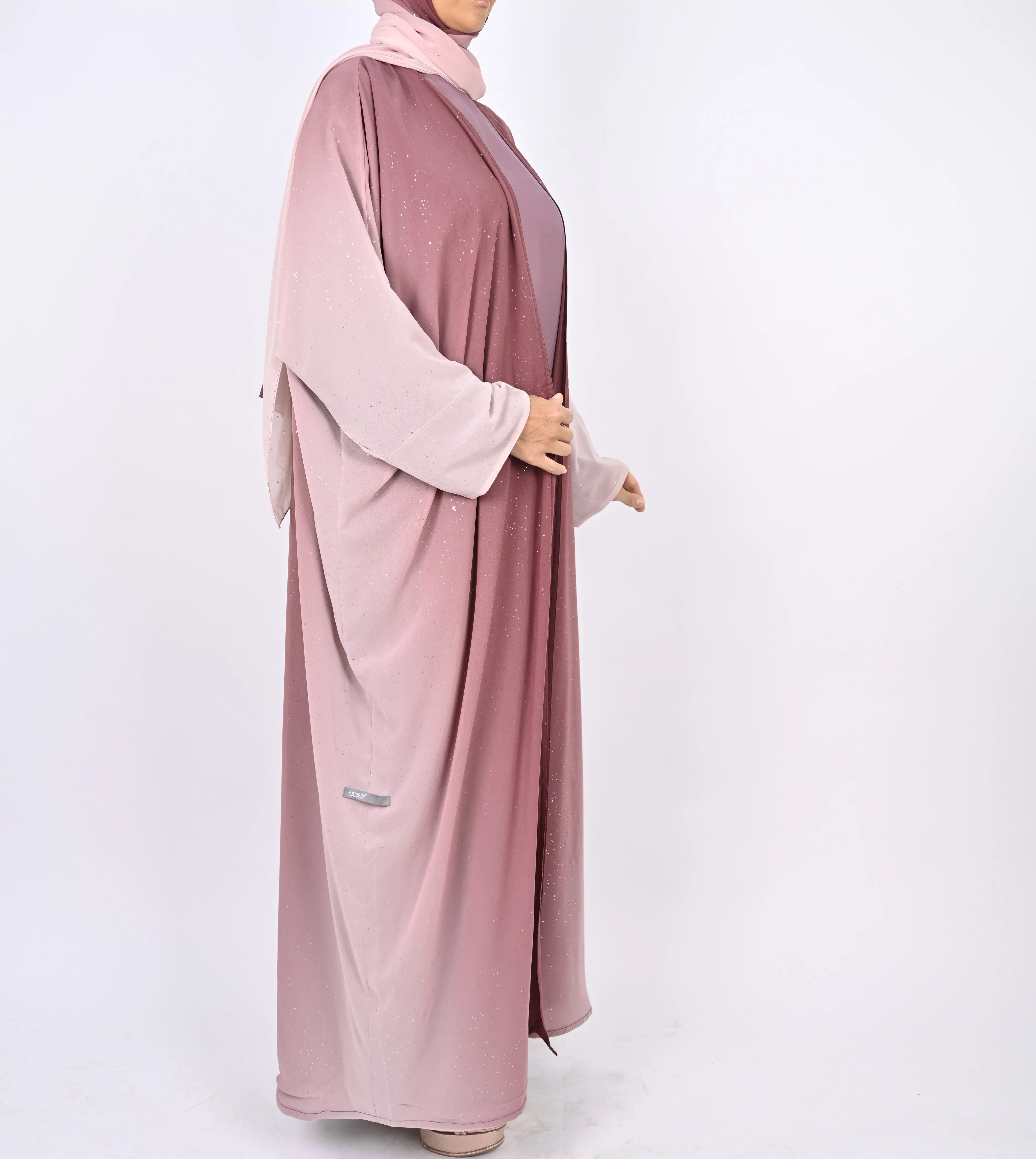 Ombre Pink - Glitter Abaya Set