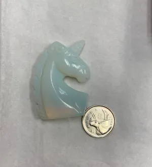 Opalite Unicorn Bust