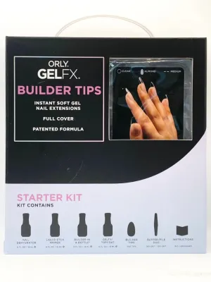 Orly - GELFX - Full Cover Builder Tips Kit - Medium Almond 555pc
