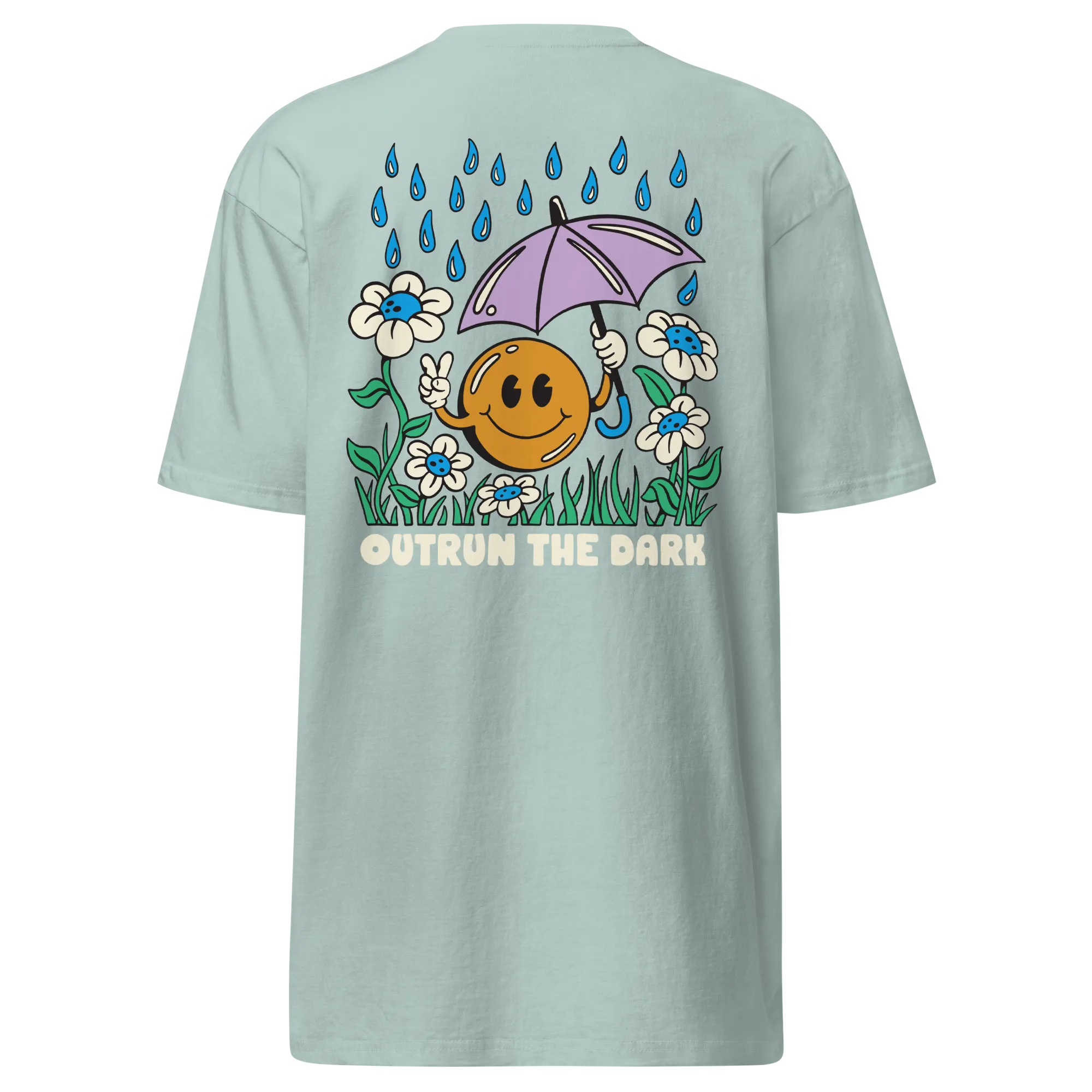 Outrun the Rain Women’s Heavy Blue Tee