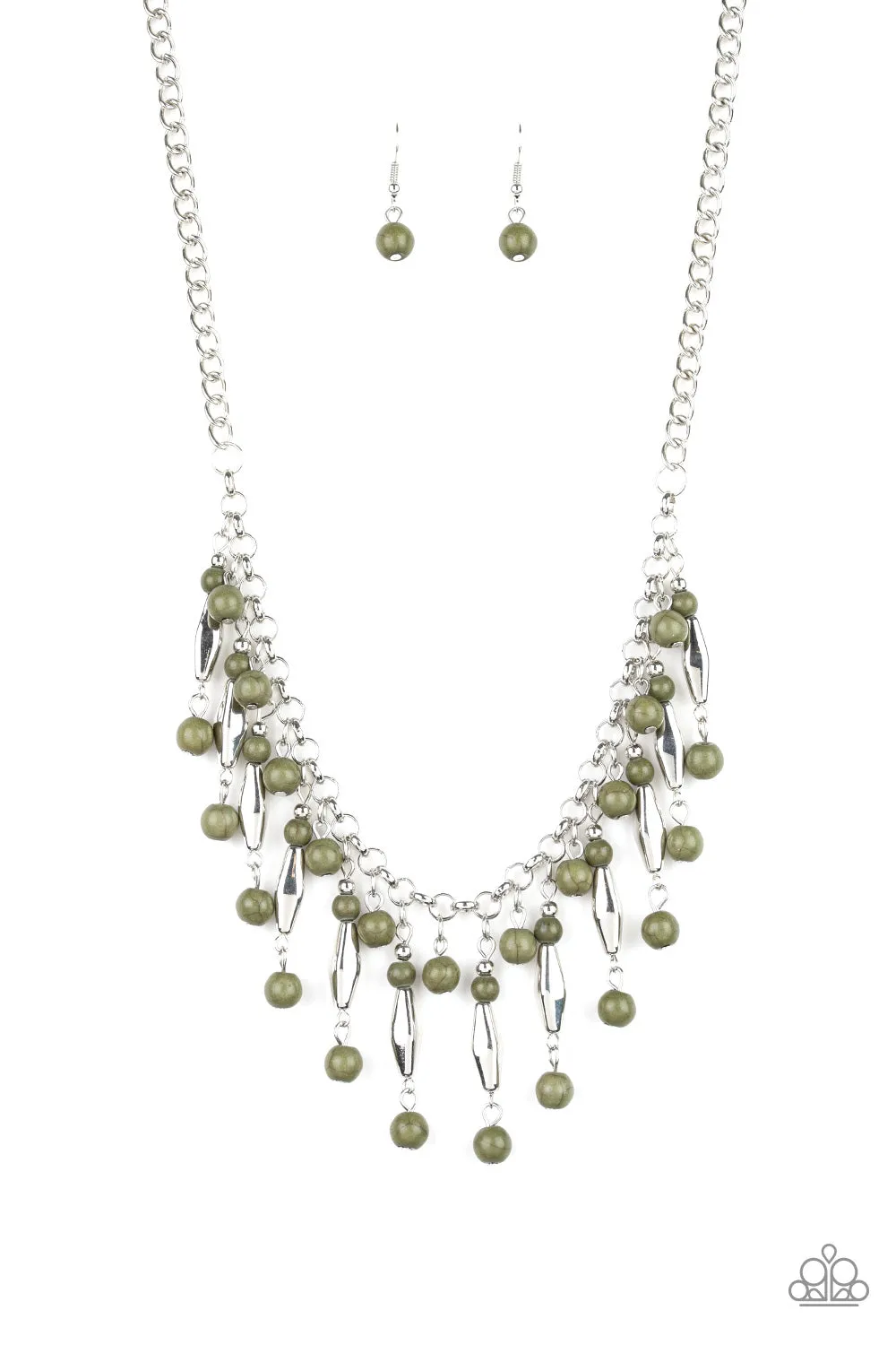 Paparazzi Accessories - Earth Conscious - Green Necklace