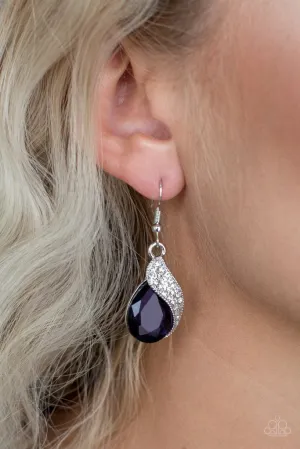 Paparazzi - Easy Elegance- Purple Earrings