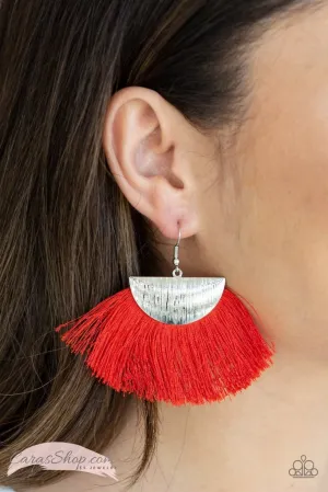Paparazzi Fox Trap Earrings Red