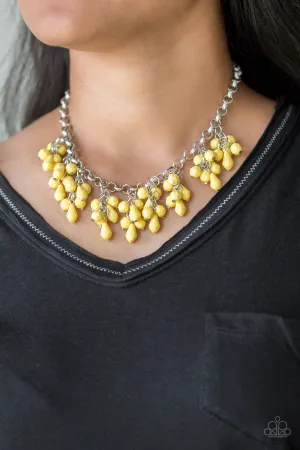 Paparazzi Modern Macarena Necklace Yellow