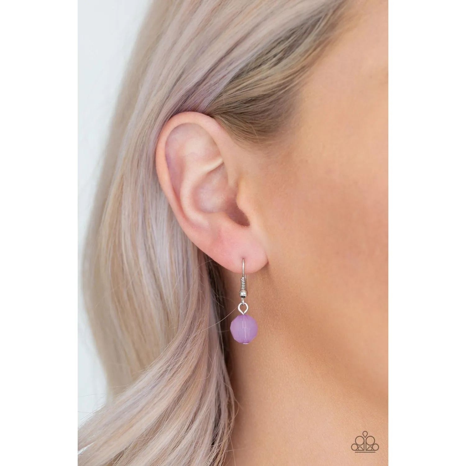Paparazzi Native New Yorker Purple Necklace & Earrings Set