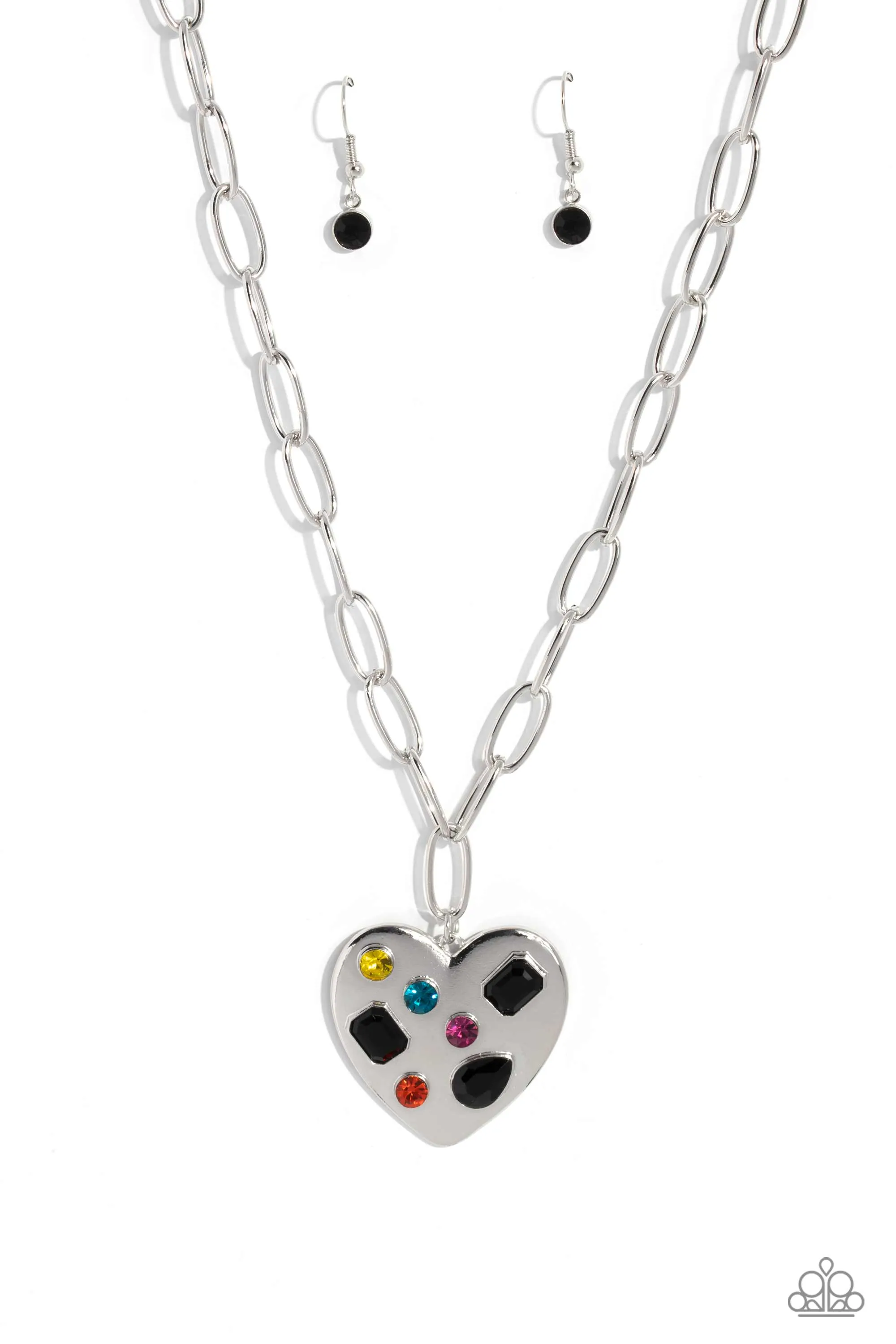 Paparazzi Online Dating - Black Necklace