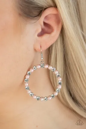 Paparazzi Pearl Palace Earrings Pink